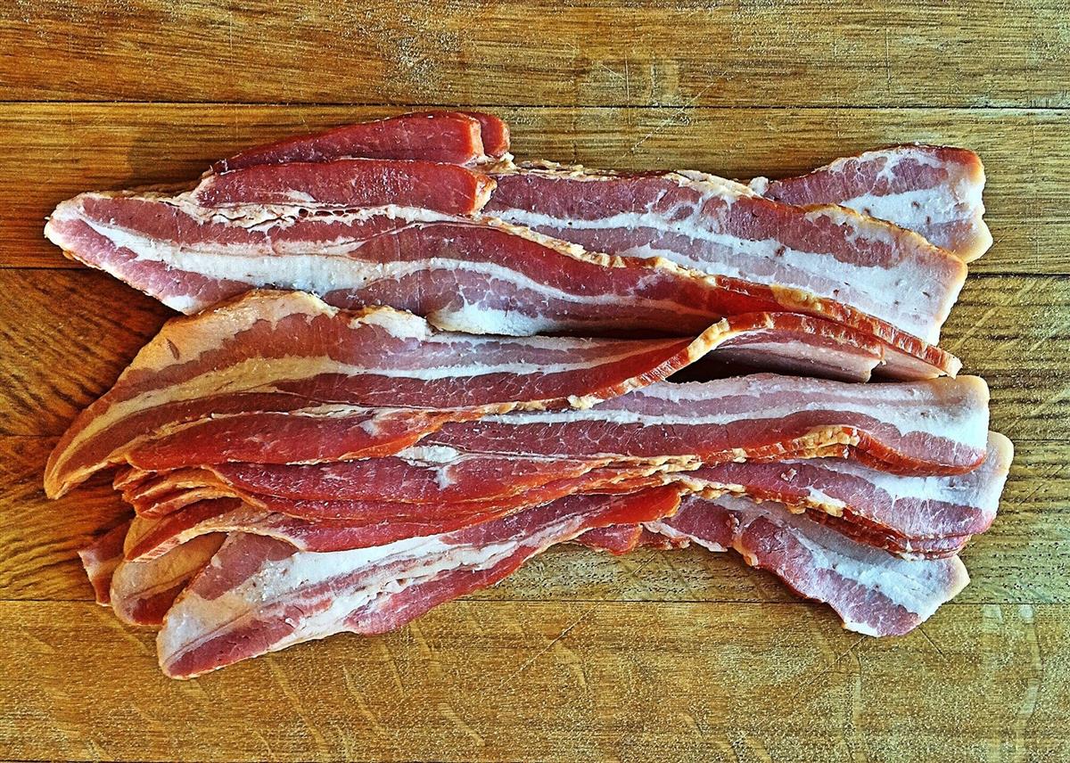 Kjøtt bacon skivet 1 kg rå frys