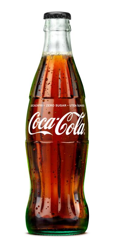 Coca cola zero 0.33L glass