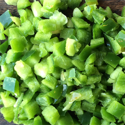 Paprika grønn ternet 40x40 mm 1 kg