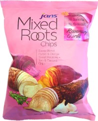Chips rotgrønnsaker rosmarin & hvitløk 12x80g