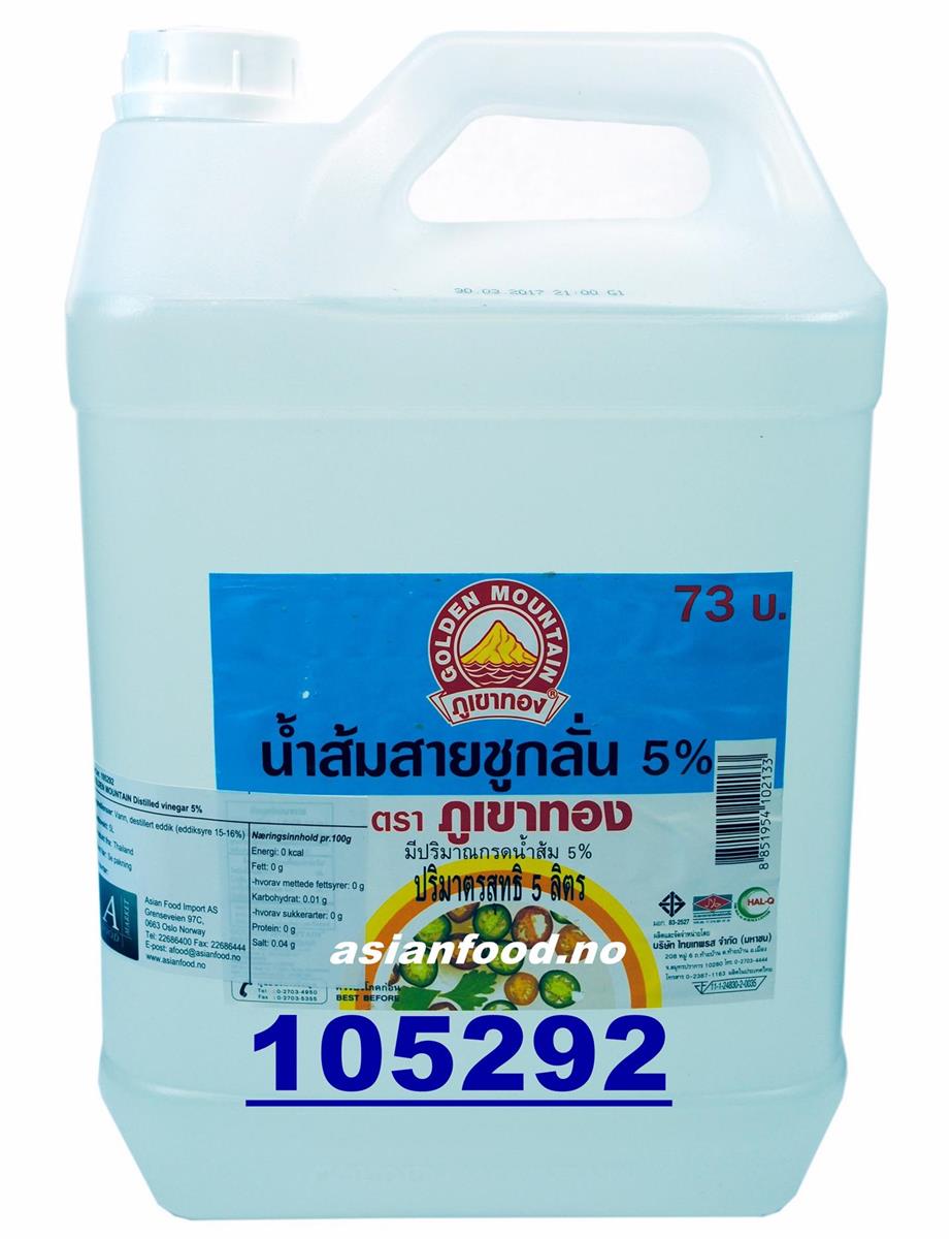 Vinegar Distilled Golden Mountain 5 % 4x5 tr Dam Thai
