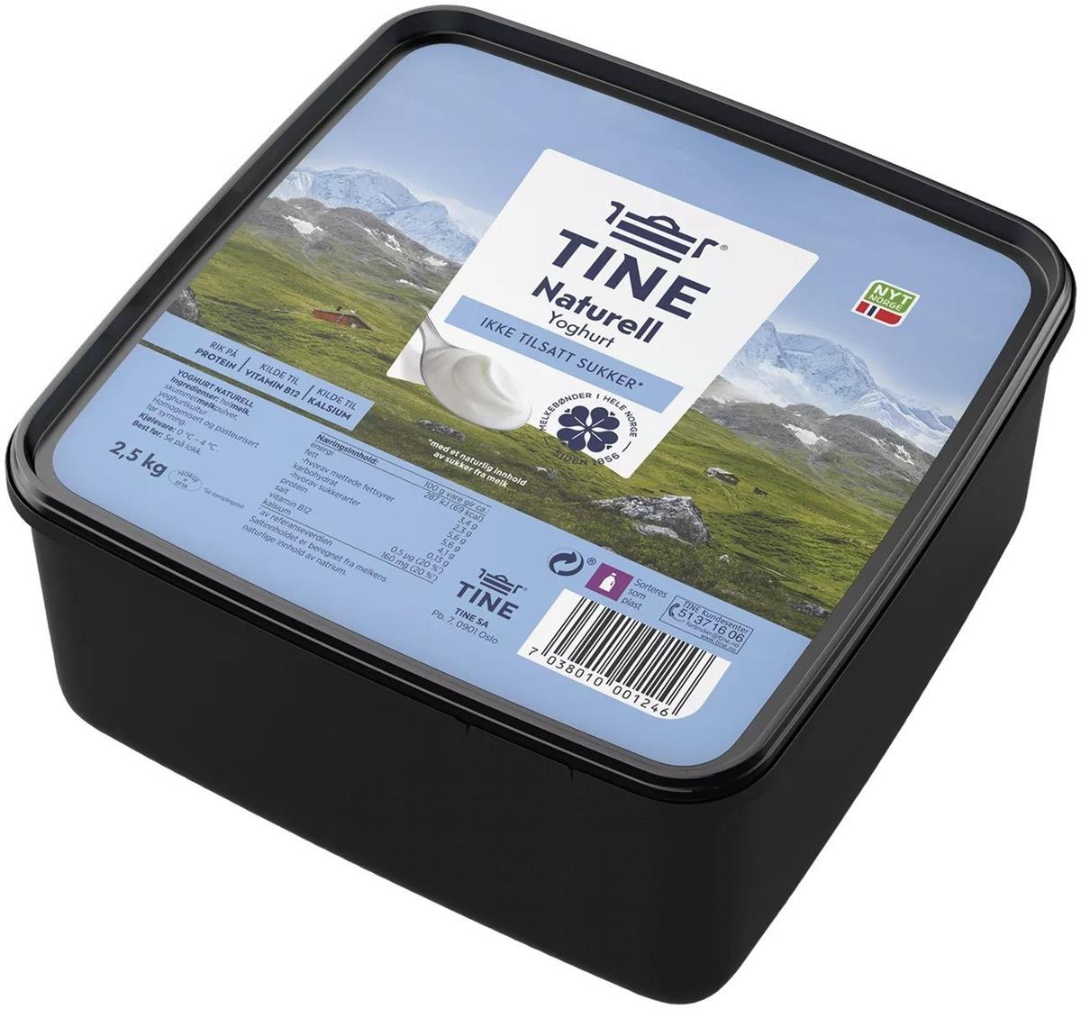 Tine yoghurt naturell 2,5 kg